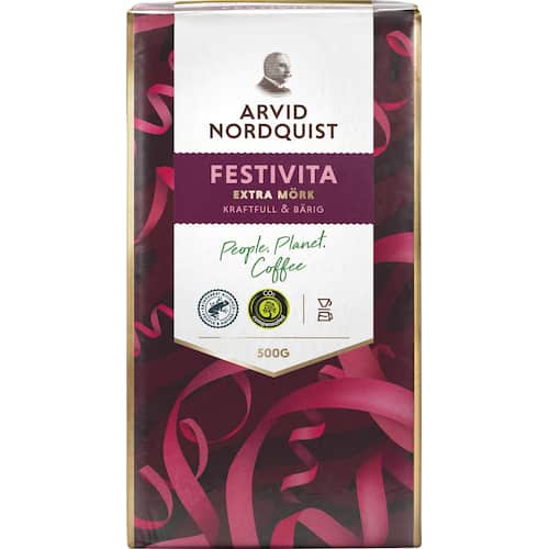 Arvid Nordquist Kaffe Classic Festivita extra mörkrostat 100 % Arabica-bönor 500 g