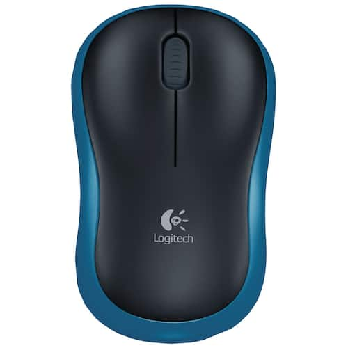 Läs mer om Logitech Mus M185 trådlös blå