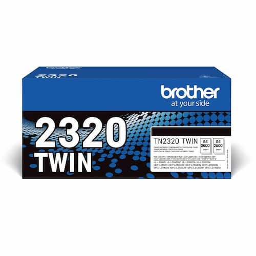 Läs mer om Brother Toner TN2320 2x2,6K svart 2/FP