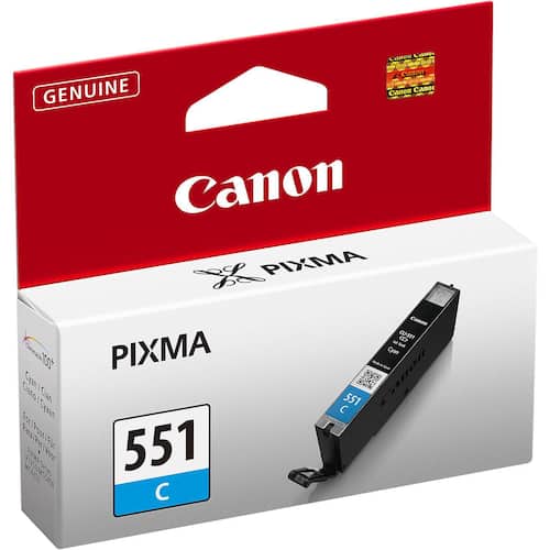 Canon Bläckpatron PIXMA CLI-551 C 6509B001 ChromaLife100+ cyan singelförpackning