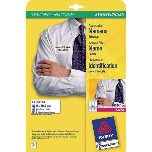 Avery Namnskylt 63,5×29,6mm