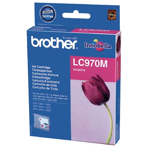 Brother Bläckpatron LC970 M LC-970M Innobella™-bläck magenta singelförpackning