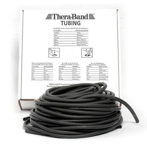 THERA-BAND Träningsband TUBING svart 30,5m