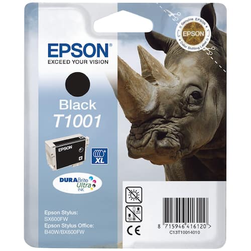 Epson Bläckpatron T1001 C13T10014010 Rhino DURABrite Ultra-bläck svart singelförpackning
