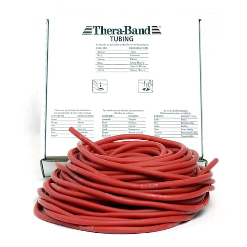THERA-BAND Träningsband TUBING röd 30,5m