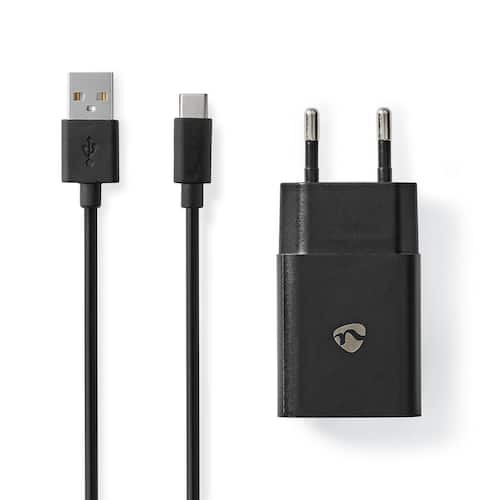 NEDIS Laddare Vägg 2.4 A USB-C 1m S