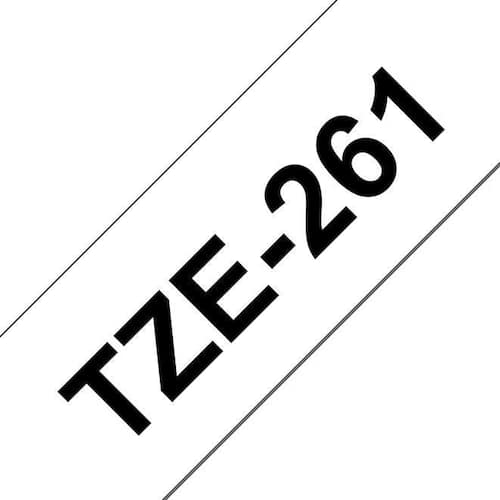 Brother Tape TZE261 36mm svart på vit