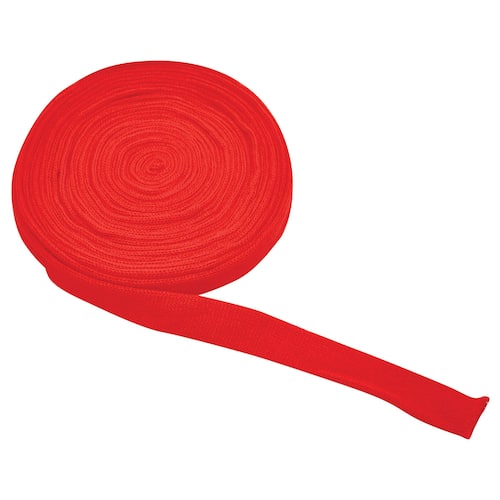 PLAYBOX Tubstickat tyg 3 cmx10 m röd