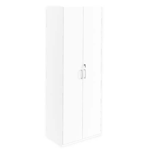 deNord Design Hylla med dörrar 5-plan monterad vit