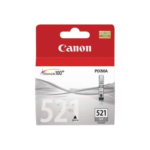 Canon Bläckpatron PIXMA CLI-521 GY 2937B001 ChromaLife100+-bläck grå singelförpackning