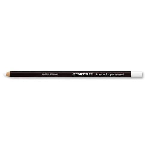 STAEDTLER Lumocolor Lumocolor® Permanent Glasochrom blyertspenna i trä vit