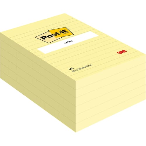 Post-it® Notes linjerade 660-S 102x152mm 75 blad gul