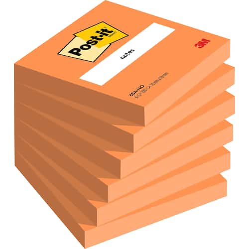 Post-it® Notes 76 x 76 mm Neon Orange™ 100 blad
