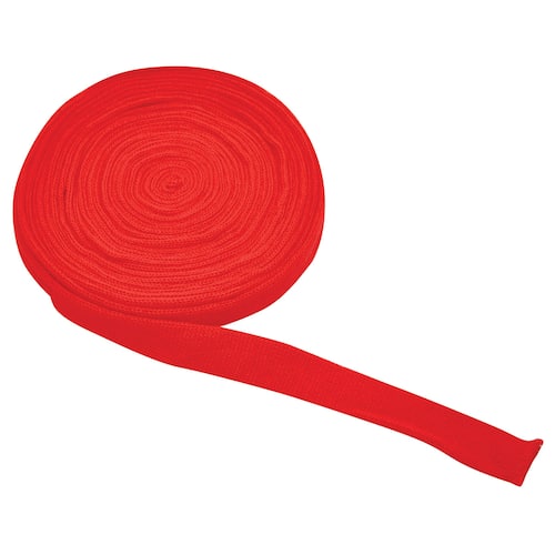 PLAYBOX Tubstickat tyg 4 cmx10 m röd