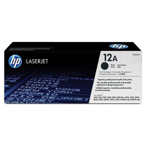 HP Original Toner, HP 12A, Q2612A, Schwarz Artikelbild