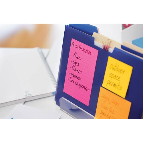 Post-it® Haftnotizen SuperSticky, liniert, 2-farbig, 127x203 mm, 2x45 Blatt Artikelbild Secondary2 L