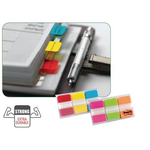Post-it® Index-Haftstreifen Strong - Rot, Blau, Gelb Artikelbild Secondary6 L