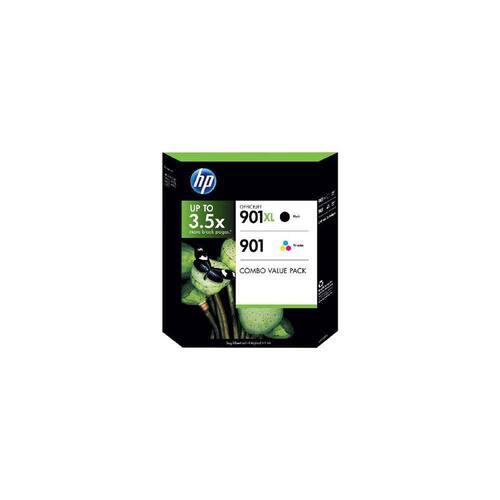 HP Original Tintenpatronen Spar-Pack HP 901, CC653AE + CC656AE, Schwarz + 3-Farbig Artikelbild