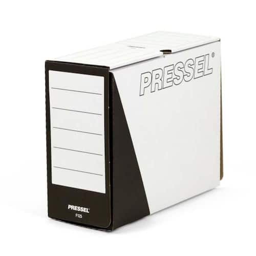 Pressel Ablagebox F125, Weiß-Schwarz, 125 mm, 20 Stück (vorher Art.Nr. 830650) Artikelbild Secondary1 L