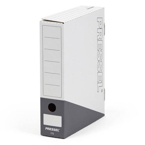 Pressel Ablagebox F75, Weiß-Anthrazit, 75 mm, 20 Stück (vorher Art.Nr. 220116) Artikelbild