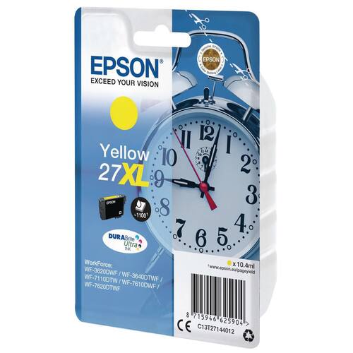 Epson Original Tinte 27XL, Tintenpatrone, DURABrite Ultra, gelb, 1 Stück Artikelbild Secondary1 L