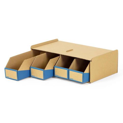 Pressel Kleinteile-Magazin Braun/Blau, 40 x Boxen 100mm + 10 x Korpus, 1 Set (vorher Art.Nr. 914102) Artikelbild Secondary1 L