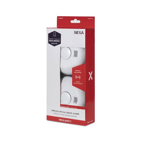 NEXA Brandvarnare trådlös, optisk och värme produktfoto Secondary1 L
