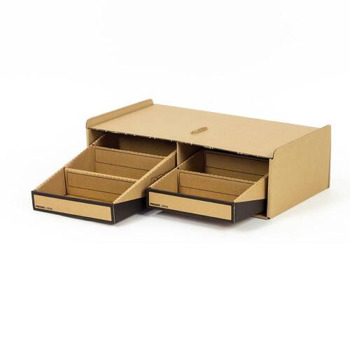 Pressel Kleinteile-Magazin Braun/Schwarz, 20x Boxen mit 3 Fächern + 10x Korpus Artikelbild Secondary1 L