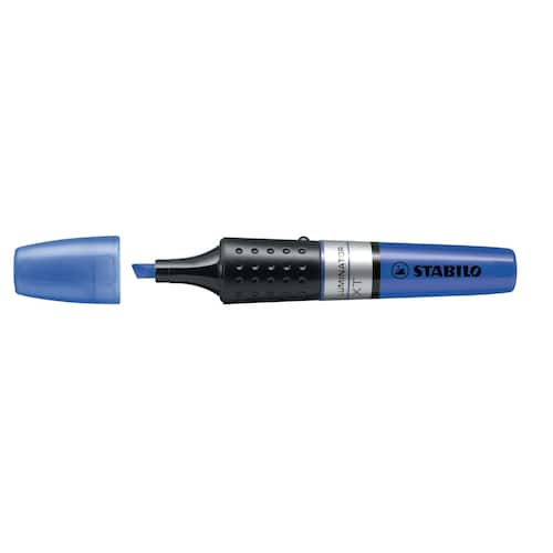 STABILO Textmarker Luminator, Highlighter, Textliner, Leuchtmarker, blau, 2-5mm, 5 Stück Artikelbild