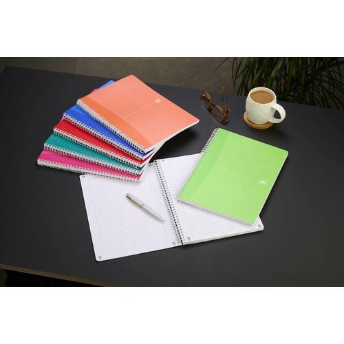 Oxford Collegeblock My Colours, liniert, A4, 90 g/m², weiß, Einbandfarbe: sortiert, 90 Blatt Artikelbild Secondary7 L