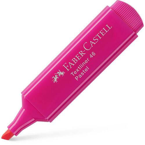 Faber-Castell Textliner 46 Pastel, Textmarker, Highlighter, Keilspitze, purpurrosa, 1 Stück Artikelbild