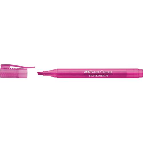 Faber-Castell Textliner 38, 1577, Textmarker, Highlighter, Leuchtmarker, pink, 10 Stück Artikelbild Secondary1 L