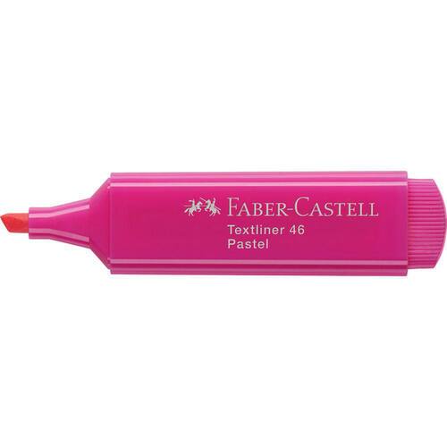 Faber-Castell Textliner 46 Pastel, Textmarker, Highlighter, Keilspitze, purpurrosa, 1 Stück Artikelbild Secondary2 L