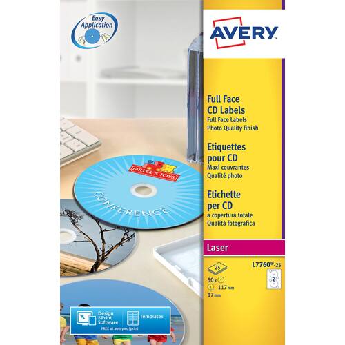 Avery Etikett Fullface CD produktfoto