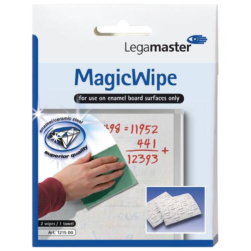 Legamaster Reinigungstücher MagicWipe, 2 Tücher und 1 Trockentuch Artikelbild Secondary4 L