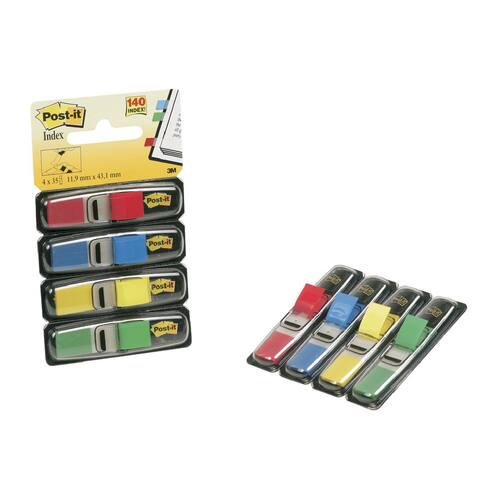 Post-it® Index Haftstreifen Mini, Haftmarker, 4+2 GRATIS, 4x35Blatt, sortiert, 1 Packung Artikelbild Secondary1 L