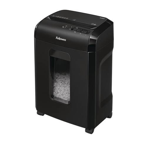 Fellowes Aktenvernichter Powershred® 10M, Reißwolf, Shredder, Partikelschnitt, 345x250x500mm, schwarz, 1 Stück Artikelbild