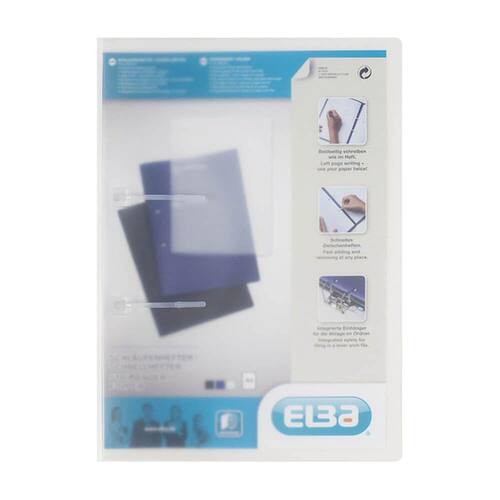 Elba Schlaufenhefter PP, Schnellhefter, Aktenmappe, PP, 0,5mm, A4, farblos, transluzent, 1 Stück Artikelbild