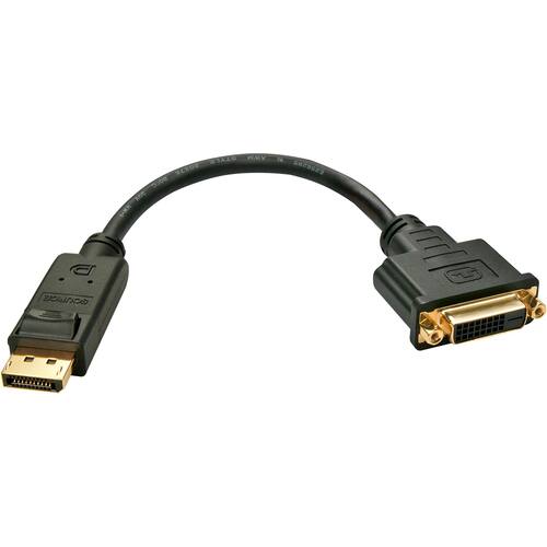 LINDY Adapterkabel DP/DVI-D, schwarz, 15cm, 1 Stück Artikelbild Secondary1 L