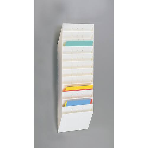 Blanketthylle DURABLE A4 ligg 12rom hvit produktbilde Secondary1 L