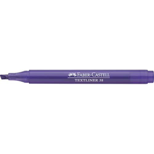 Faber-Castell Textliner 38, 1577, Textmarker, Highlighter, Leuchtmarker, violett, 10 Stück Artikelbild