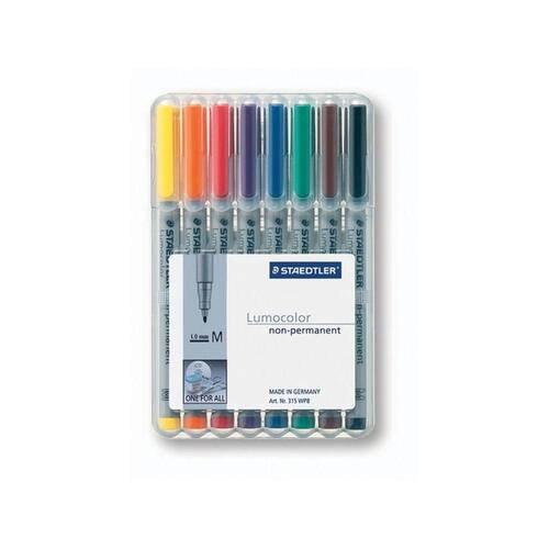STAEDTLER Lumocolor OHP-Stift Lumocolor 315 non-permanent, M 1 mm, Etui mit 8 Farben Artikelbild