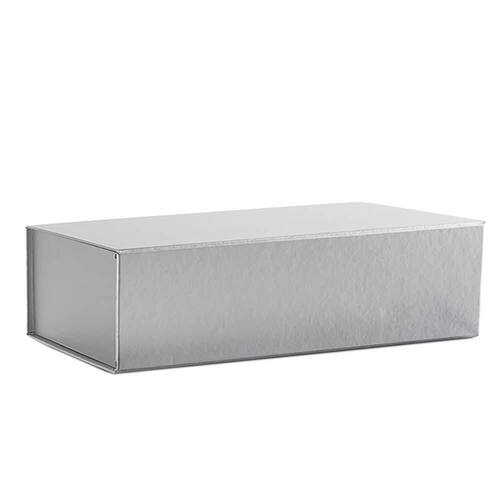 Faltschachtel ''Napoli'' mit Magnetverschluss, L, silber, 330x230x100mm, 10 Stück Artikelbild