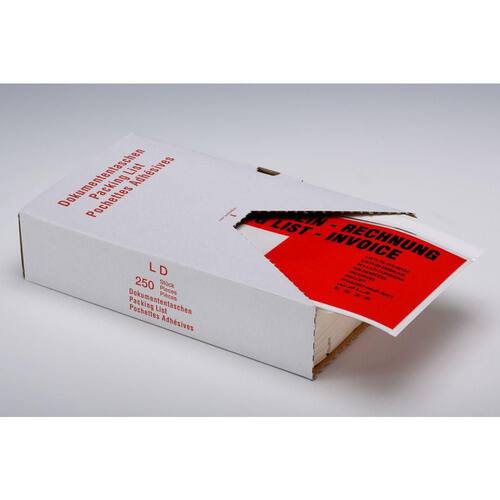 Debatin Begleitpapiertasche, Dokumententasche, PE, DIN lang, 240x140mm, 100 Stück Artikelbild Secondary1 L
