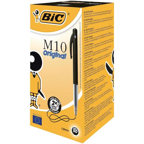 BIC® Kugelschreiber M10 Clic Fine schwarz 0,3 mm, 1 Stück Artikelbild Secondary3 L