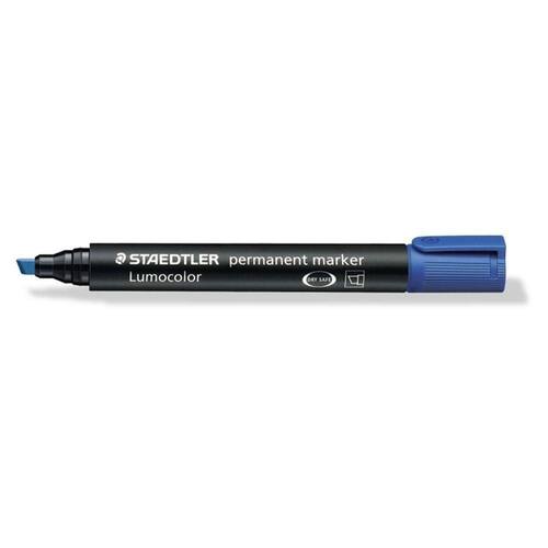 STAEDTLER Lumocolor Lumocolor Permanent-Marker, Keilspitze, Blau Artikelbild