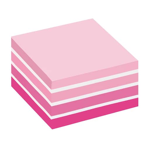 Post-it® Notes Haftnotizen-Würfel 76x76 mm, Pastellrosa Artikelbild Secondary1 L