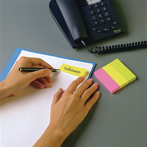 Post-it® Notes Marker Index-Haftstreifen, 3 Farben, 25x76 mm Artikelbild Secondary1 L
