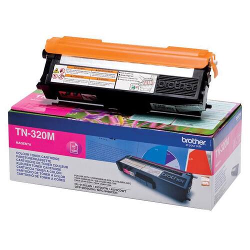 Brother Original Toner TN-320M, Lasertoner, Tonerkartusche, magenta, 1 Stück Artikelbild Secondary1 L