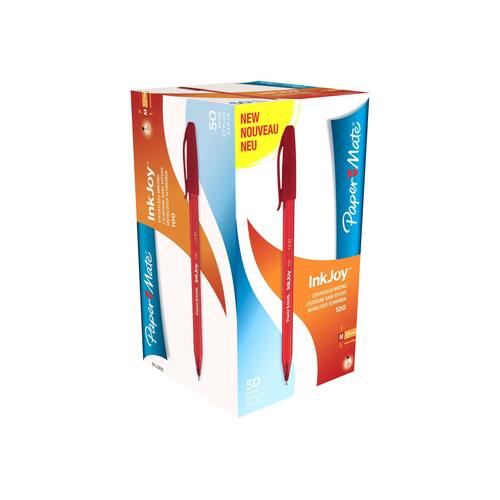 Paper Mate Inkjoy™ 100 Kugelschreiber mit Kappe, rot Artikelbild Secondary2 L